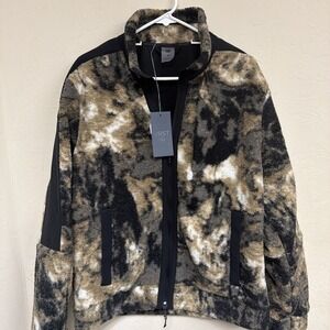 NEW VRST Men's Sherpa Full Zip Jacket Camping Outdoors Hiking Fleece Sz Medium